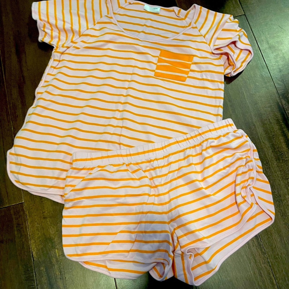 LAKE x Atlantic Pacific Pima Cotton Pomelo Stripe size L
